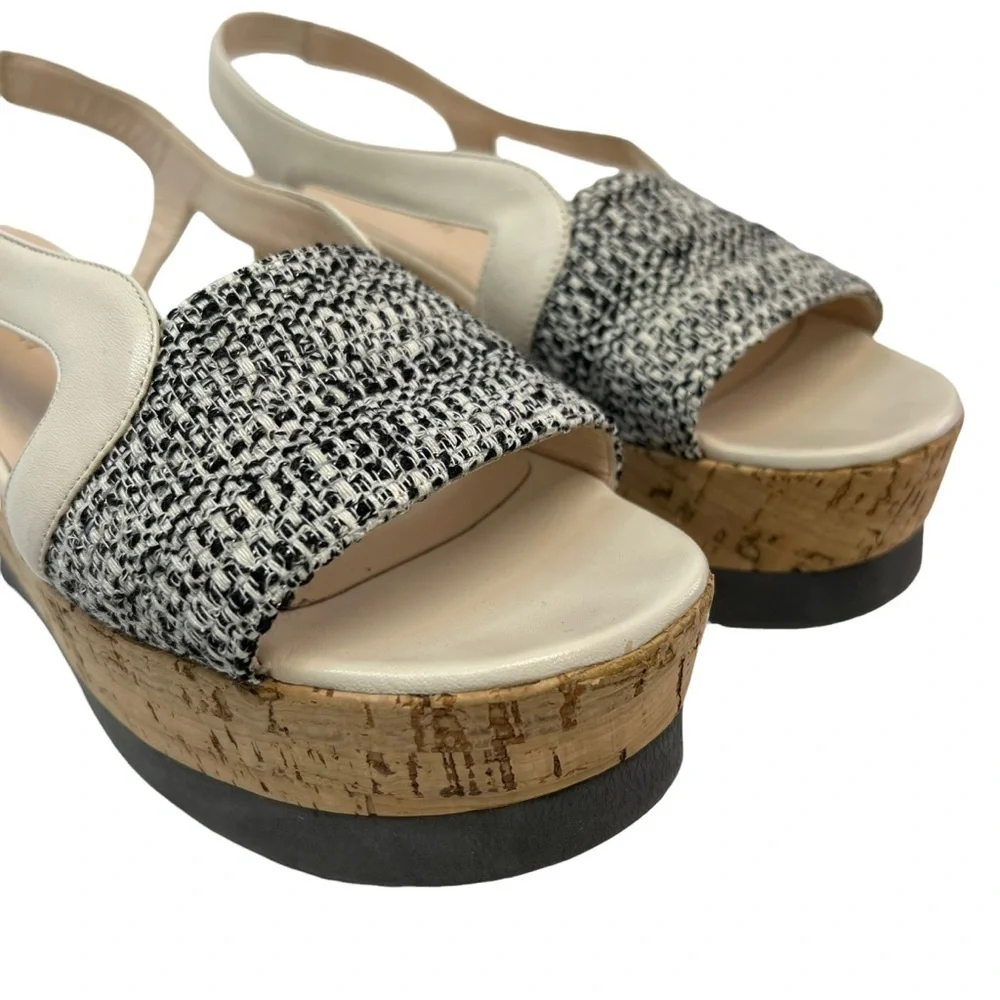 Fabiana Filippi Cork Platform Leather Sandals 39